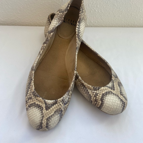 Stuart Weitzman Snake skin flats - Picture 1 of 5